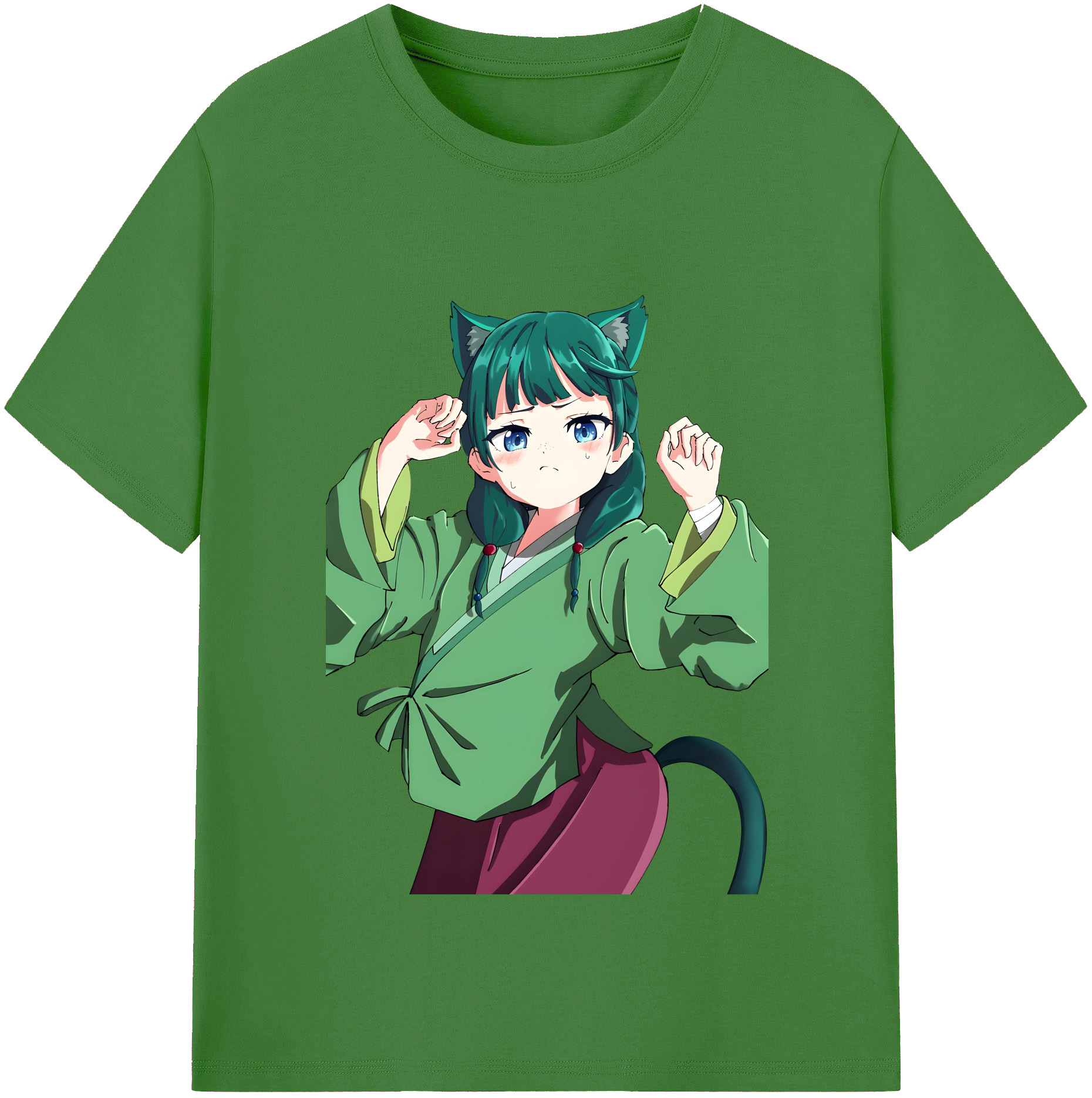 （画像用） 薬屋のひとりごと The Apothecary Diaries レディースカジュアルプリントTシャツ（綿100％）
